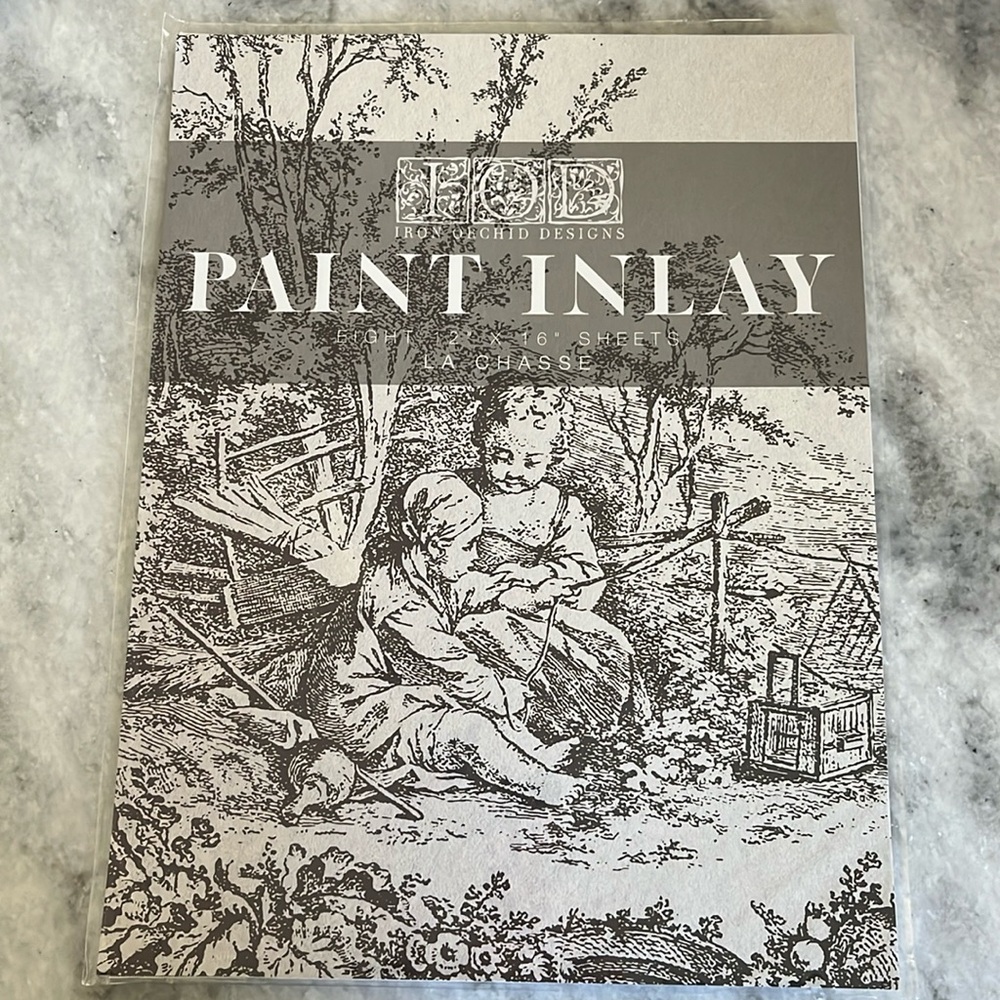 NWT Iron Orchid Designs Paint Inlay La Chasse
